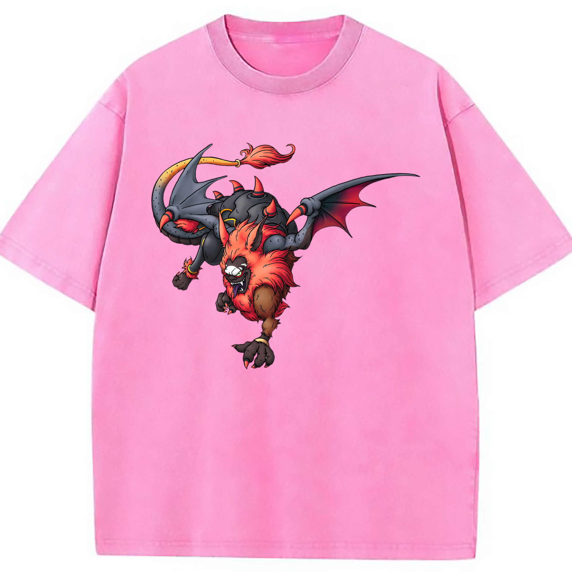 （画像用） ドラゴンクエスト Doragon Kuesuto Dragon Quest 綿100% ヴィンテージ風 半袖Tシャツ（フロントプリント）